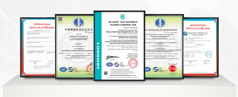 Wuxi Jinker 전력 설비 유한 회사 Certifications